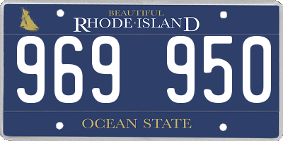 RI license plate 969950