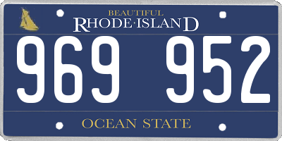 RI license plate 969952