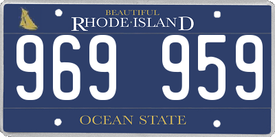 RI license plate 969959