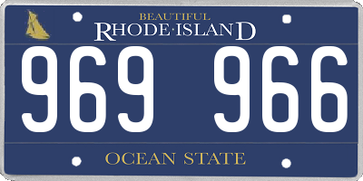 RI license plate 969966