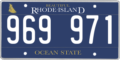 RI license plate 969971