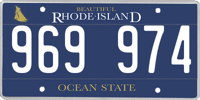 RI license plate 969974