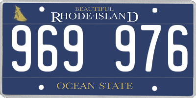 RI license plate 969976