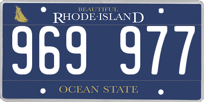 RI license plate 969977