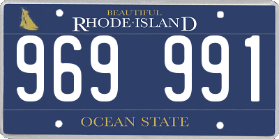 RI license plate 969991