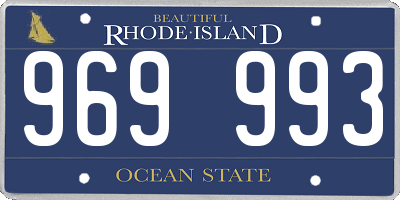 RI license plate 969993