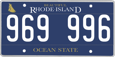 RI license plate 969996