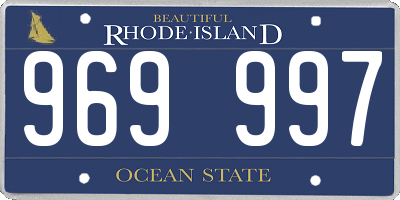 RI license plate 969997