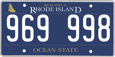 RI license plate 969998