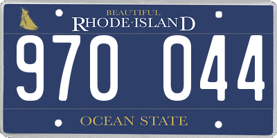 RI license plate 970044