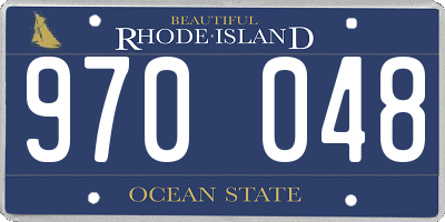 RI license plate 970048