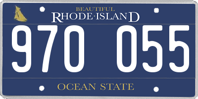 RI license plate 970055