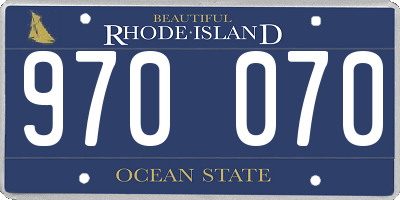 RI license plate 970070