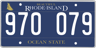 RI license plate 970079