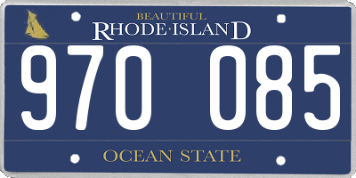 RI license plate 970085