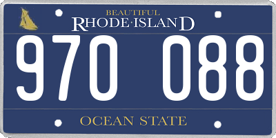 RI license plate 970088