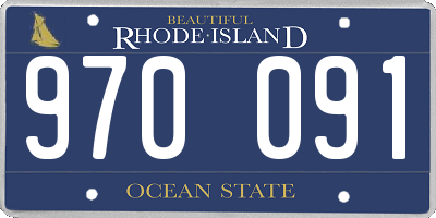 RI license plate 970091