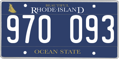 RI license plate 970093