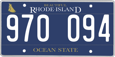 RI license plate 970094