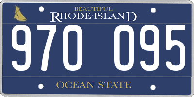 RI license plate 970095