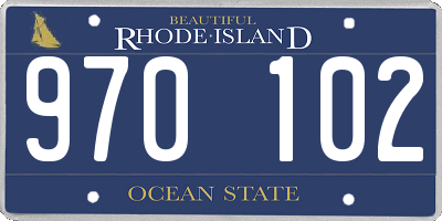 RI license plate 970102