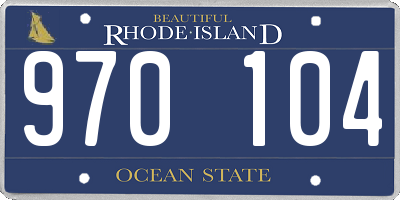 RI license plate 970104