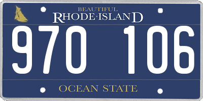 RI license plate 970106