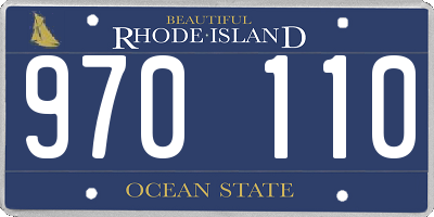 RI license plate 970110