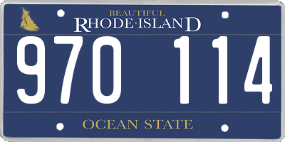 RI license plate 970114