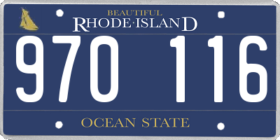 RI license plate 970116