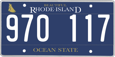RI license plate 970117