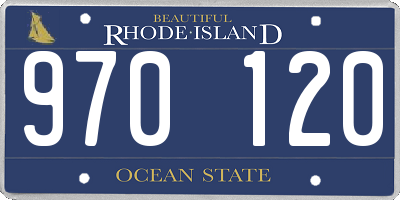RI license plate 970120