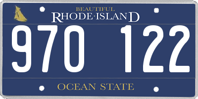 RI license plate 970122