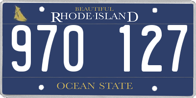 RI license plate 970127