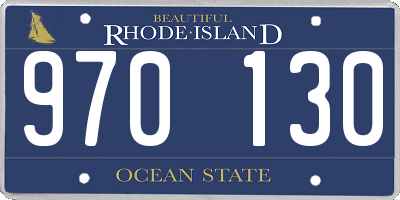RI license plate 970130