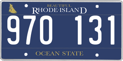 RI license plate 970131