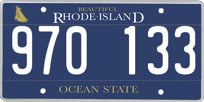 RI license plate 970133