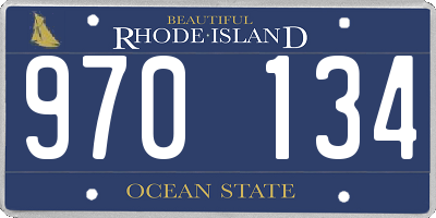 RI license plate 970134