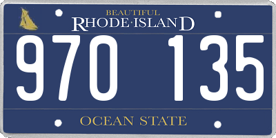 RI license plate 970135