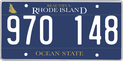 RI license plate 970148