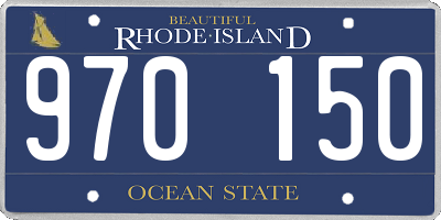 RI license plate 970150