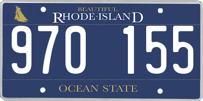 RI license plate 970155