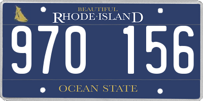 RI license plate 970156