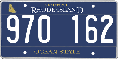 RI license plate 970162