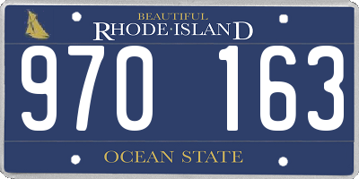 RI license plate 970163