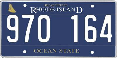 RI license plate 970164
