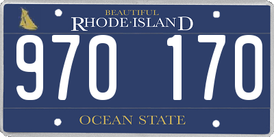 RI license plate 970170