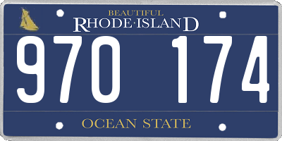 RI license plate 970174