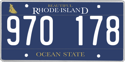 RI license plate 970178