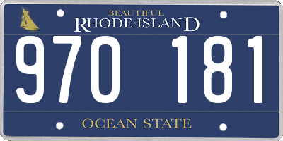 RI license plate 970181